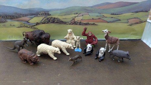 Vintage plastic britains - vintage, zoo
