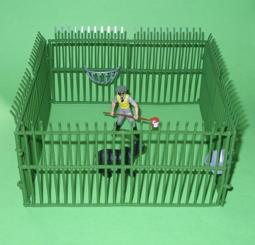 Britains zoo animal cage with - britains,