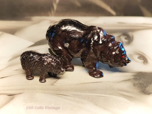Bear and cub vintage - bear, cub-vintage