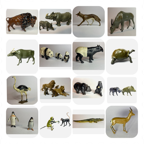 Vintage britains lead zoo - britains,